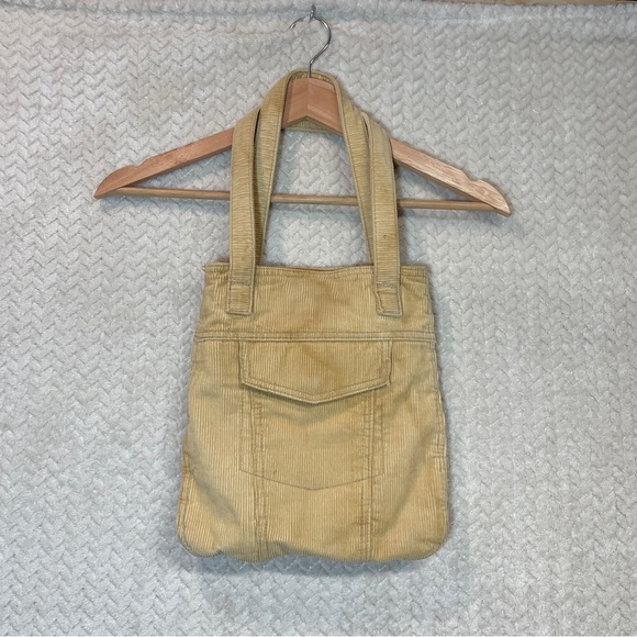 Aeropostale Handbags - Vintage Y2K‎ Aeropostale Tan Corduroy Small Shoulder Tote Bag